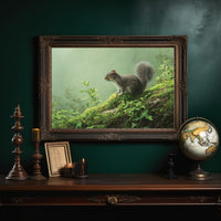 Woodland Sentinel Among Literary Treasures