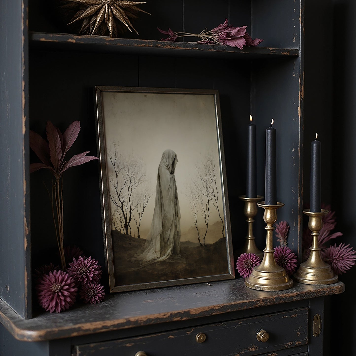 Between Barren Branches And Fog