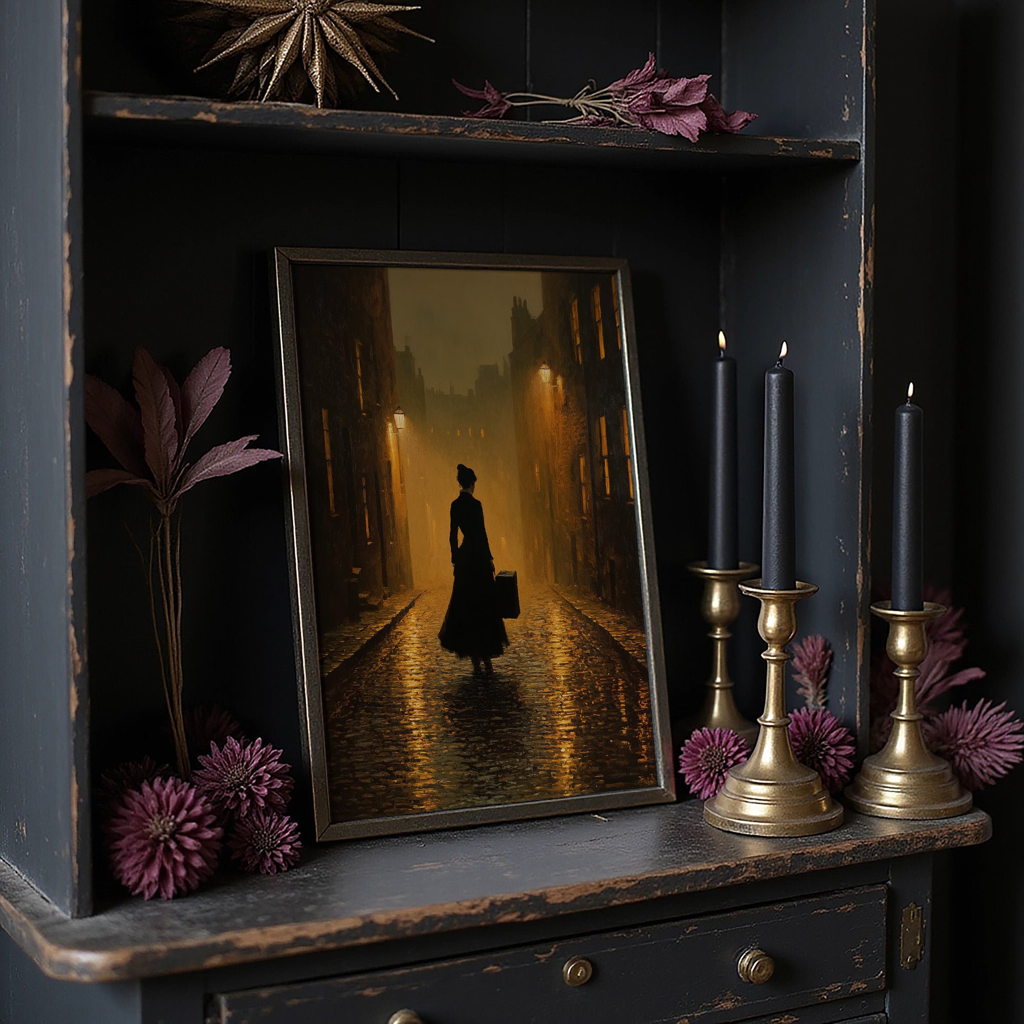 Cobblestone Journey By Gaslight