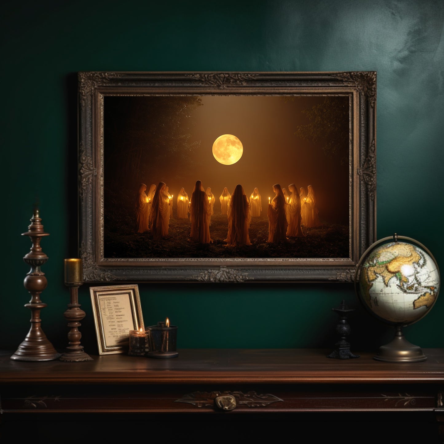 Ancient Circle Under Harvest Moon