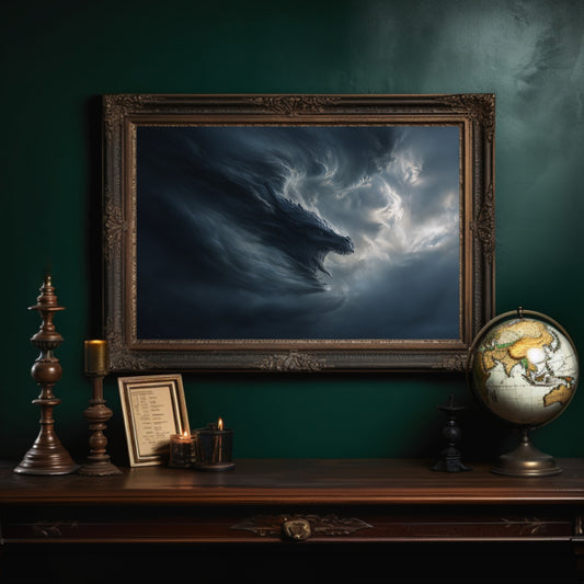 Storm Dragon Rises From Clouds