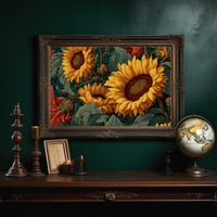 Sunflowers Among Literary Treasures