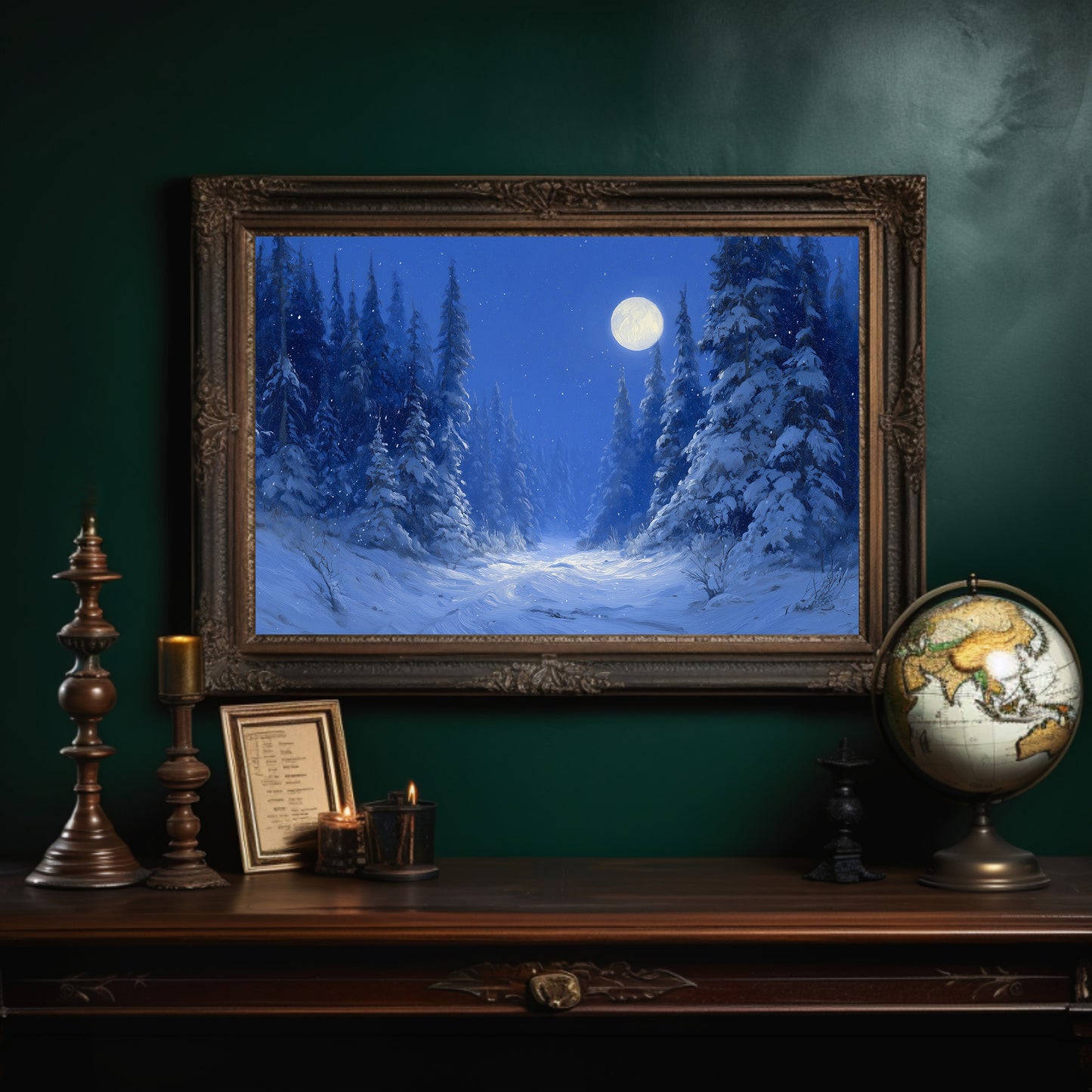 Frost Path Under Winter's Glow