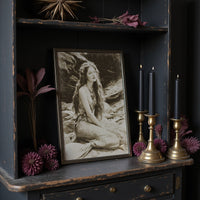 Vintage Waves Against Rocky Shore