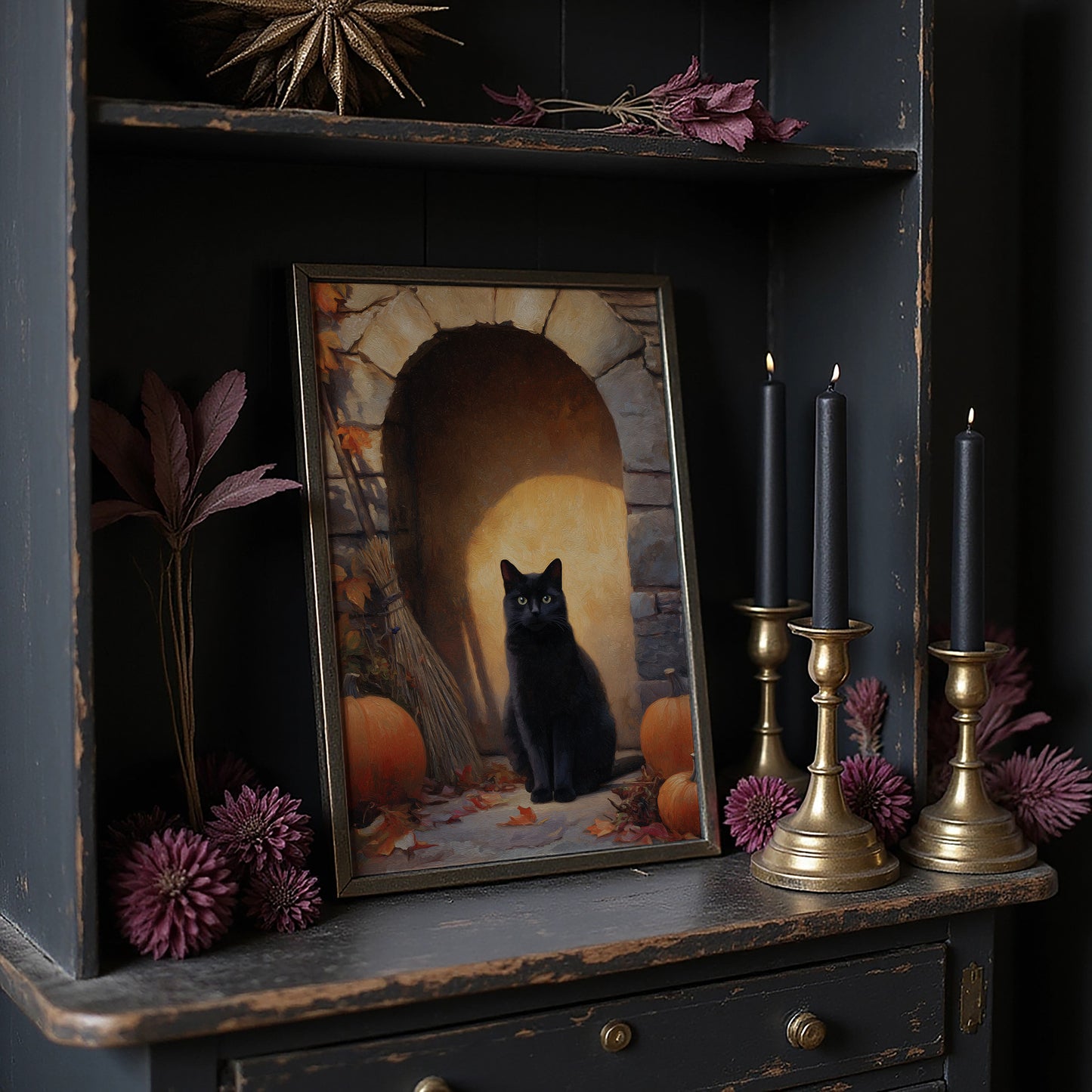 Autumn's Keeper In Stone Archway