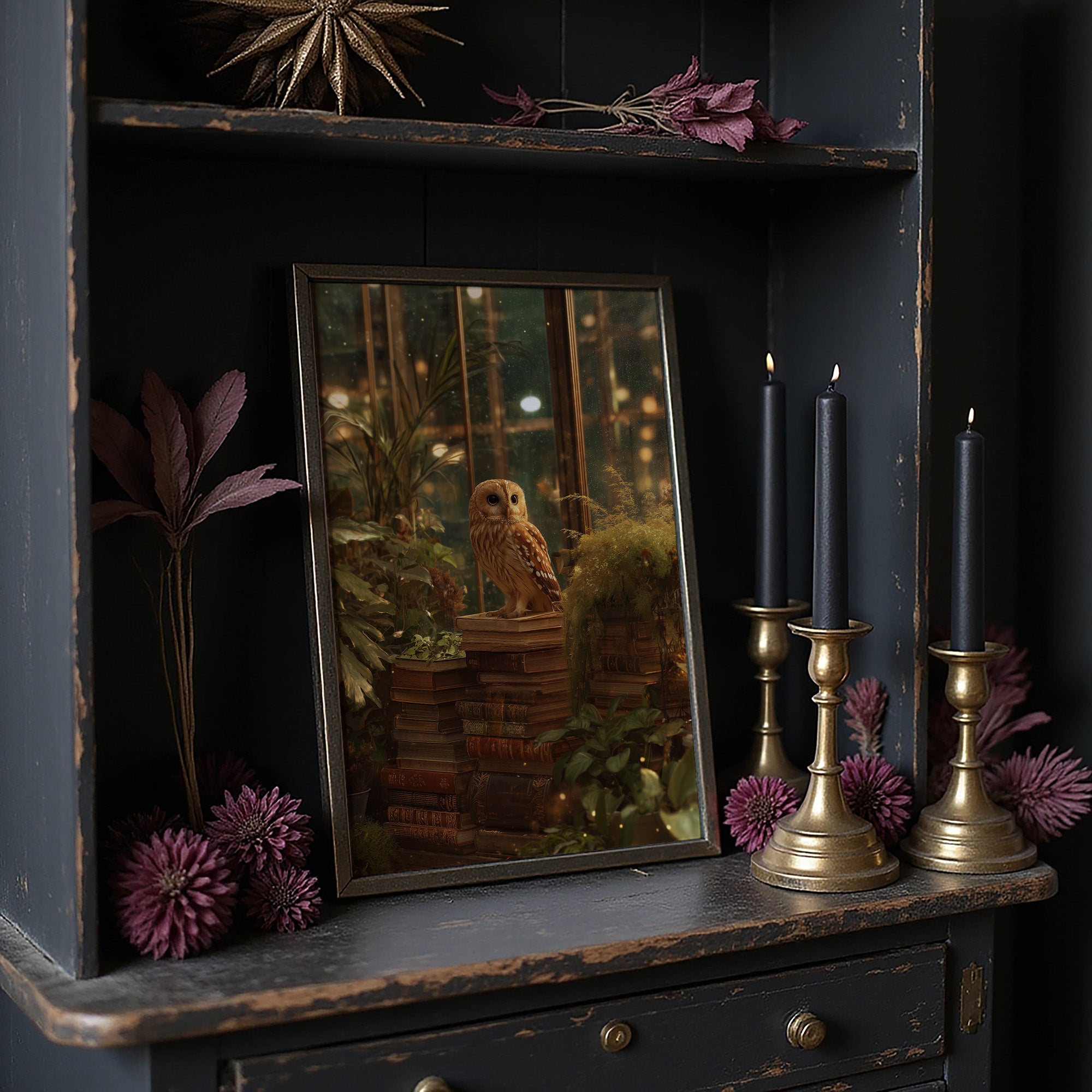 Midnight Scholar Among Ancient Pages