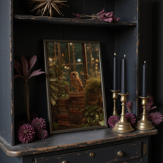 Midnight Scholar Among Ancient Pages