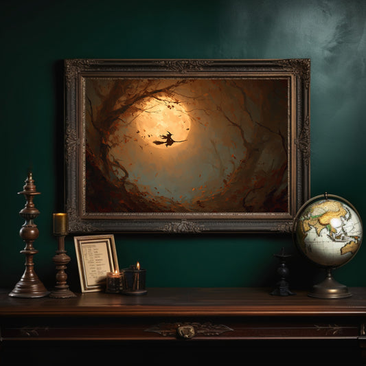 Autumn Flight Through Amber Light