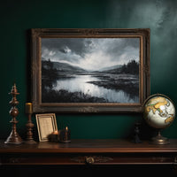 Quiet Valley Beneath Storm Clouds