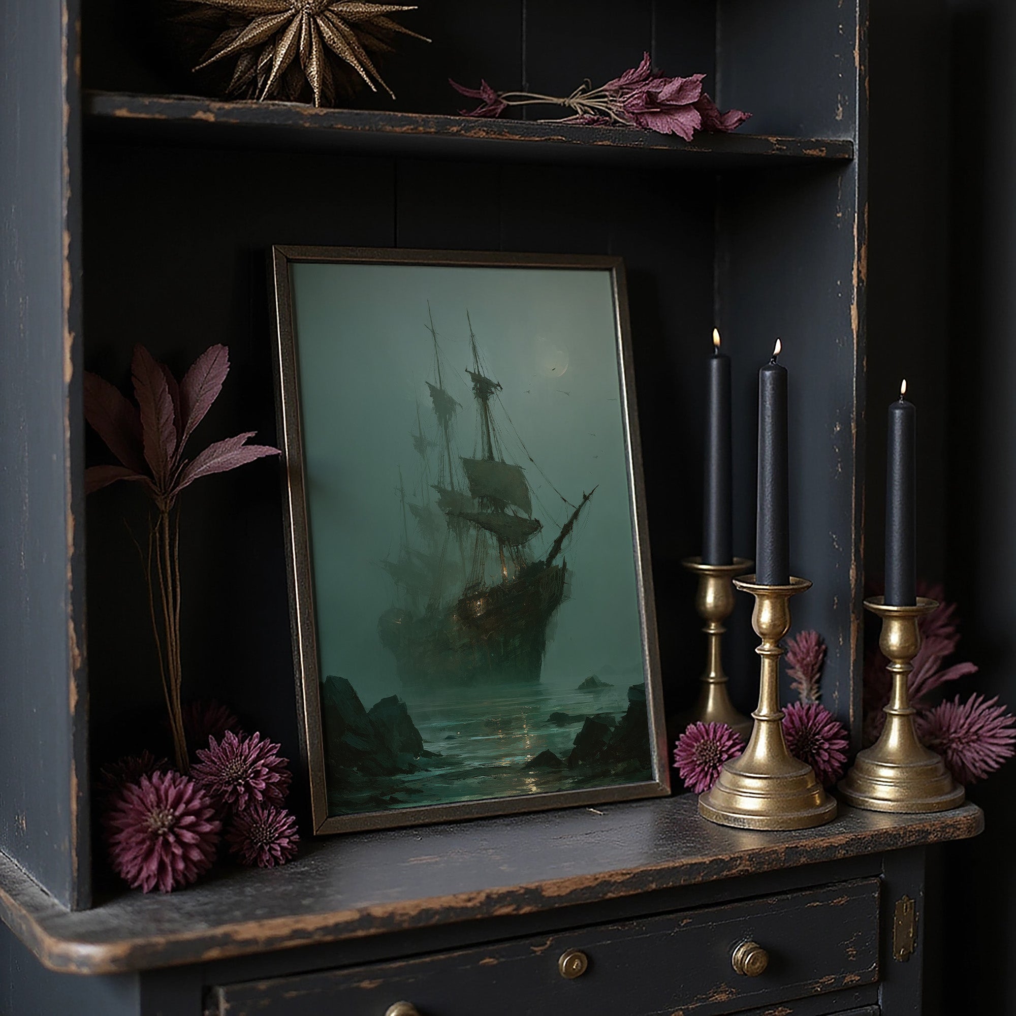 Phantom Vessel In Misty Waters