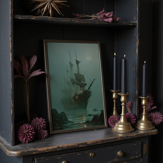 Phantom Vessel In Misty Waters