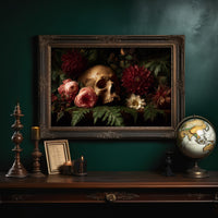 Roses Bloom Against Mortality's Canvas