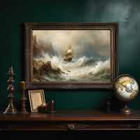 Seafarer's Tale Among Leather Spines