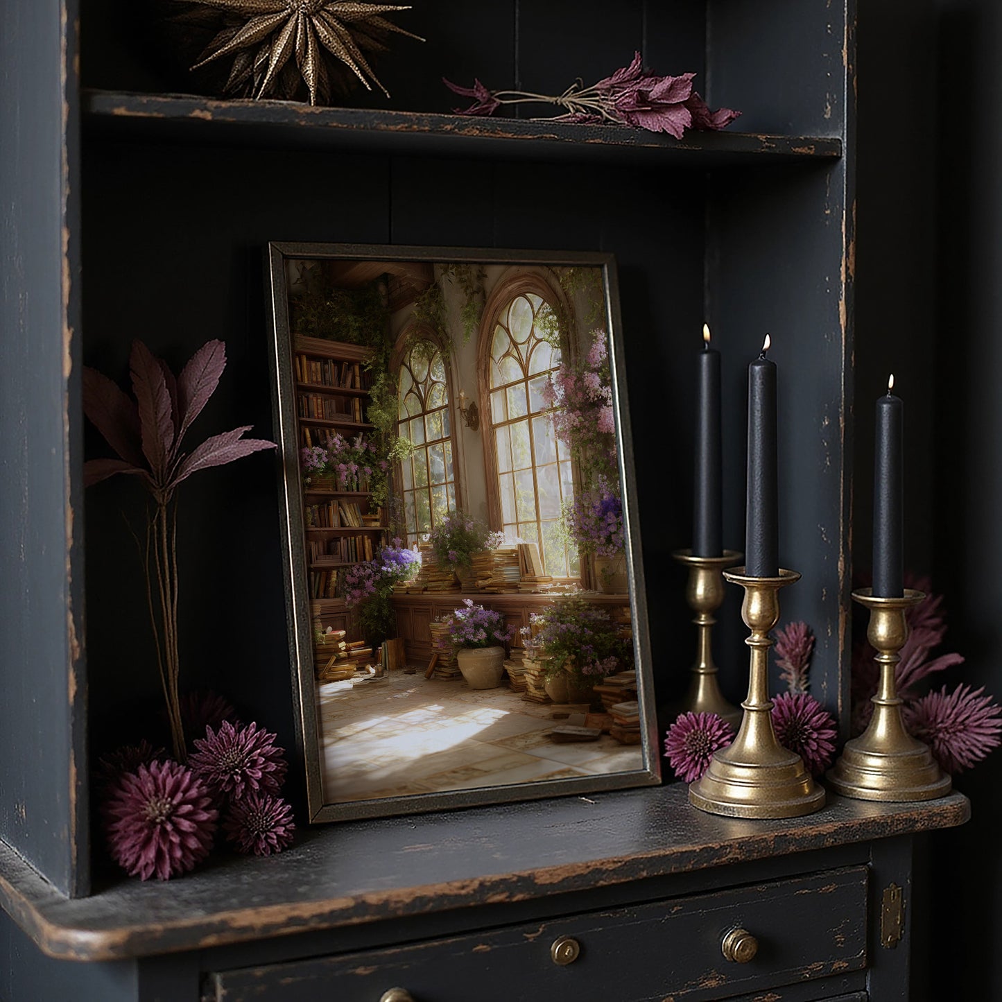 Books Bloom Where Light Enters