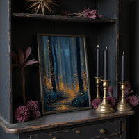 Fireflies Dance Through Midnight Woods