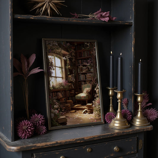 Forgotten Library Blooms In Light