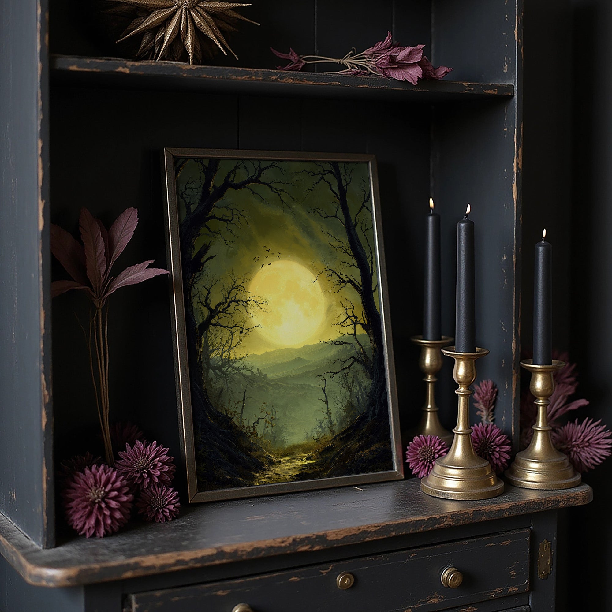 Moonlight Paints Ancient Valley Path