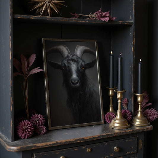 Amber Eyes Against Midnight Walls