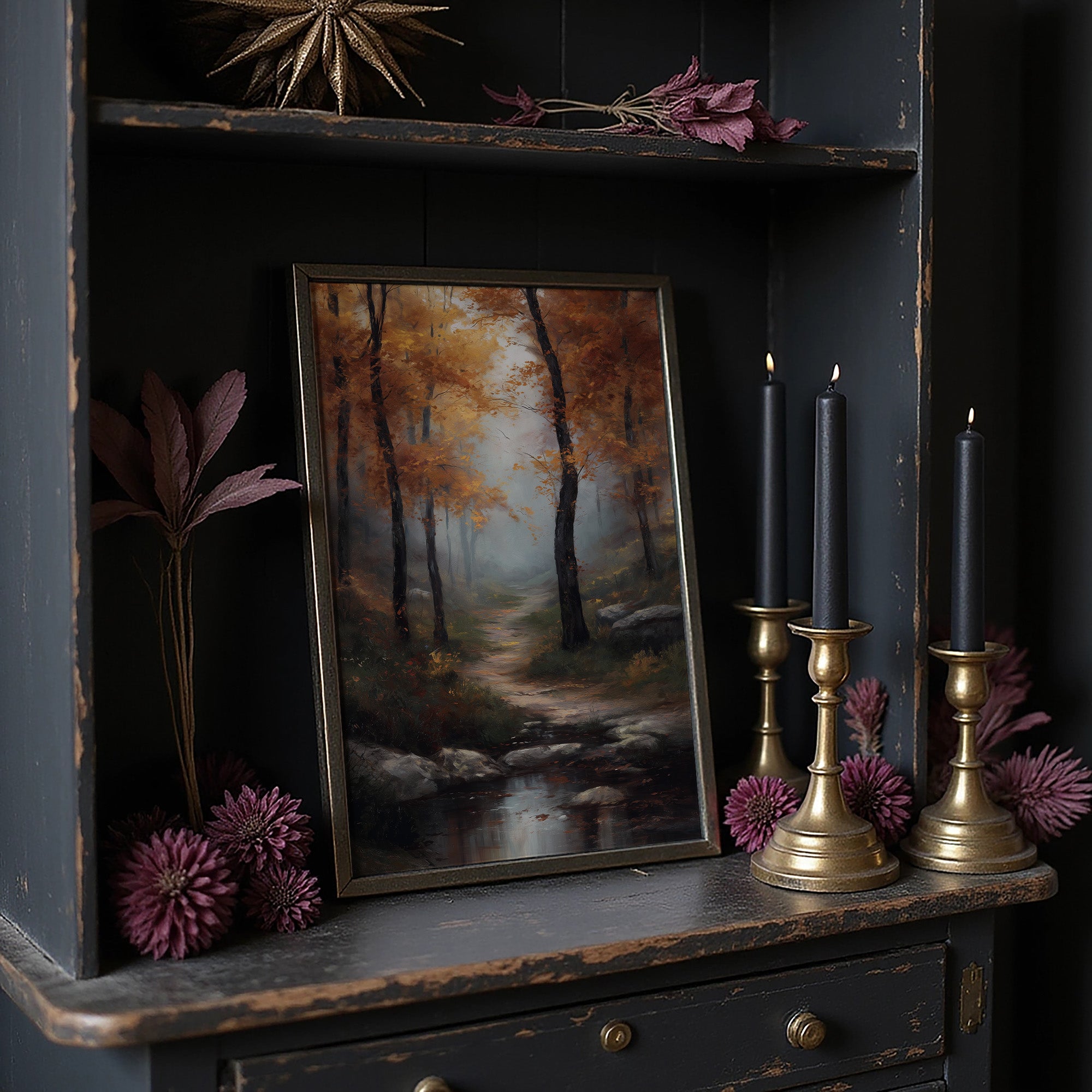 Copper Paths Through Misty Woods