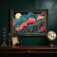 Coral Blooms Under Midnight Tide