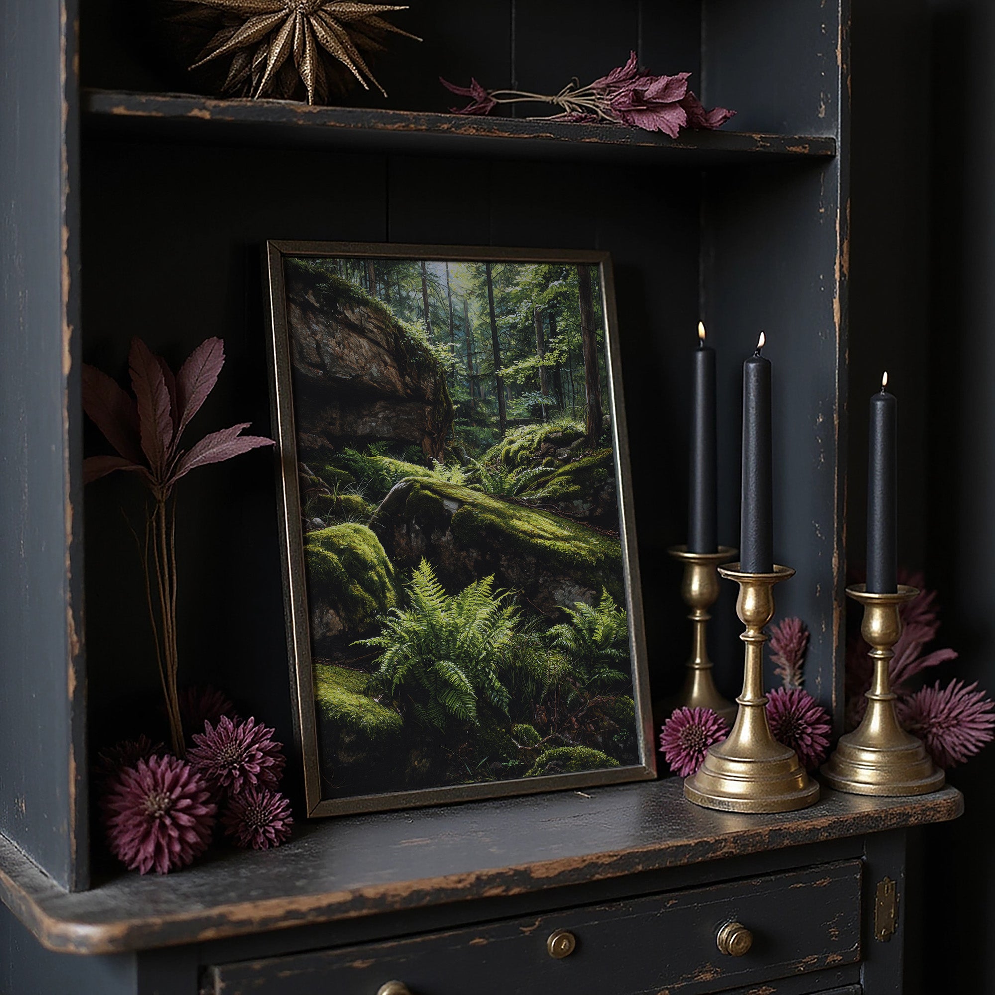 Ancient Ferns Catch Golden Light