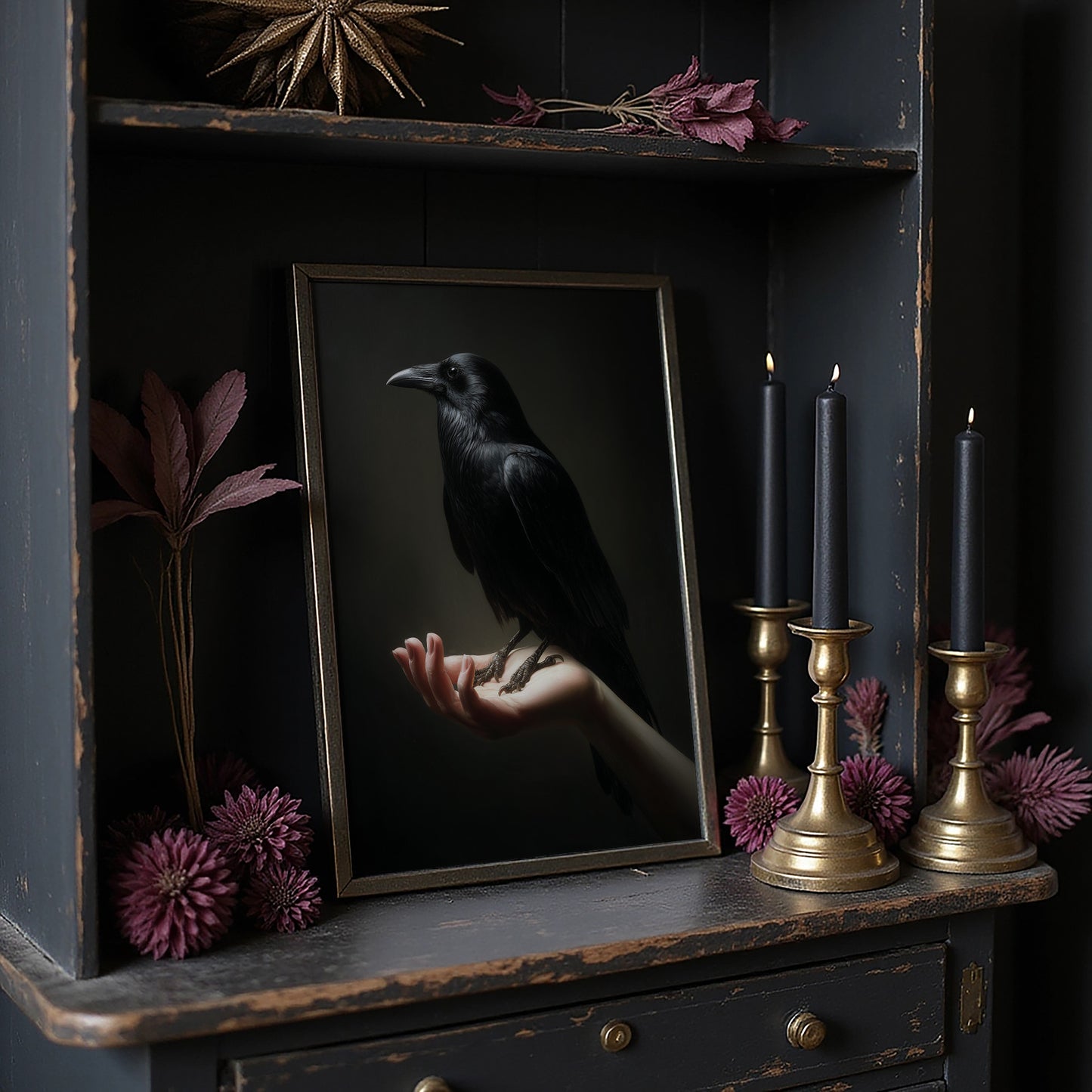 Ancient Wisdom Perches On Palm