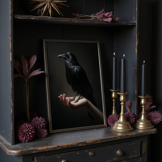 Ancient Wisdom Perches On Palm