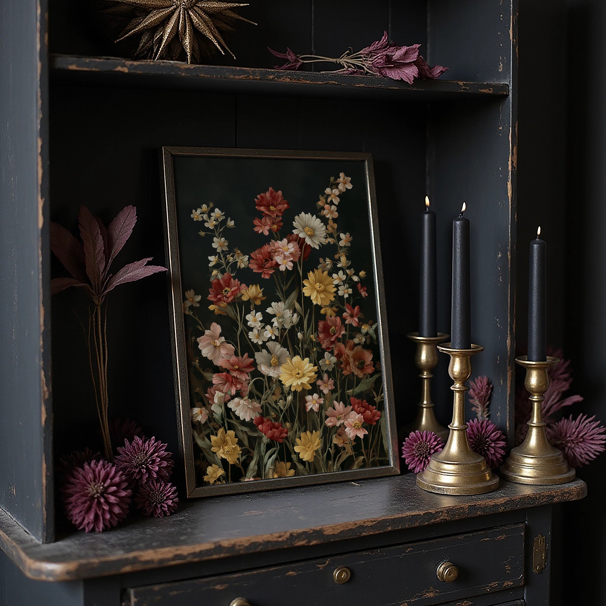 Blooms Against Midnight Walls