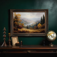 Autumn Valley Between Leather Spines