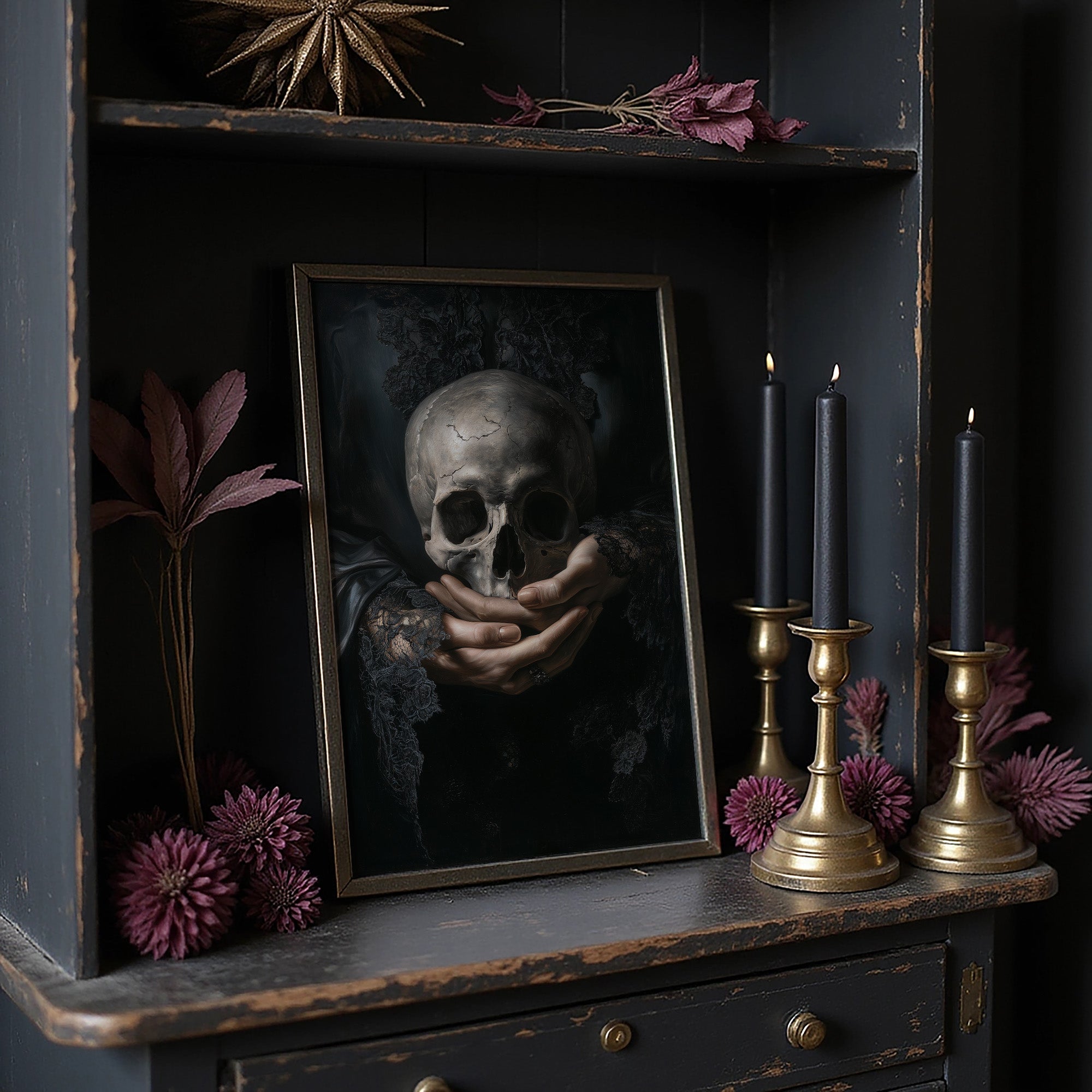 Mortality Cradled In Lace Hands