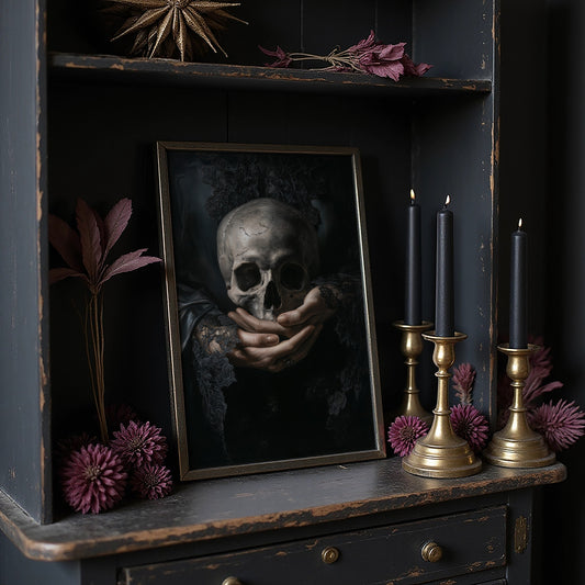 Mortality Cradled In Lace Hands