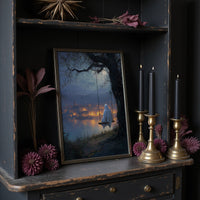 Midnight Swing Above Glowing Harbor