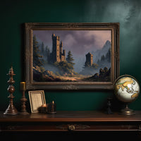 Ancient Towers Amid Mountain Mist
