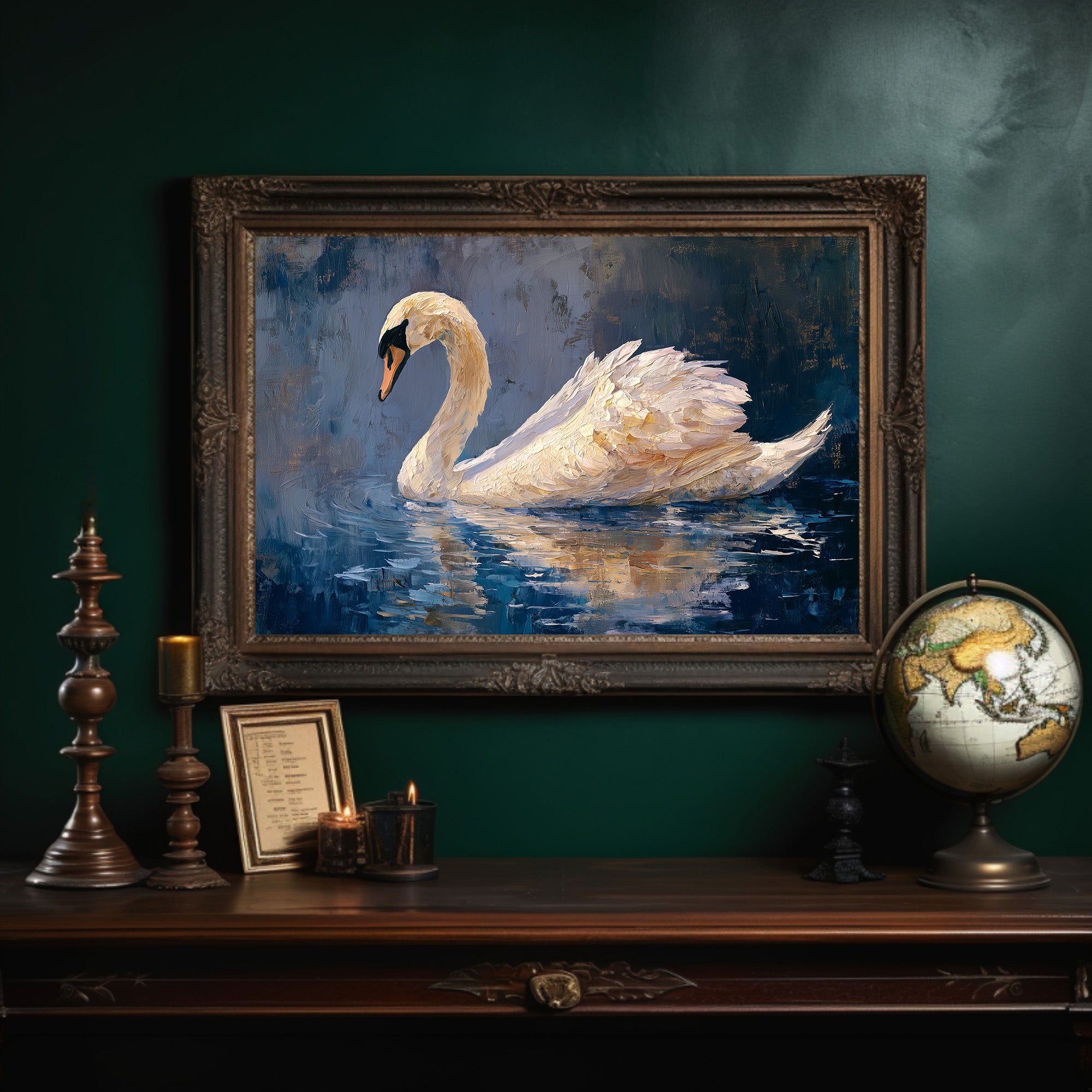 Elegant Voyager On Midnight Waters