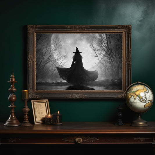 Ancient Spell Under Foggy Branches