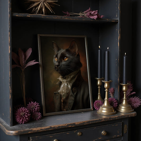 Noble Feline In Regal Attire