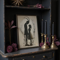 Moonlit Silhouettes In Ancient Tale