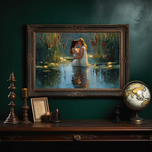 Tender Waters Among Lily Blooms