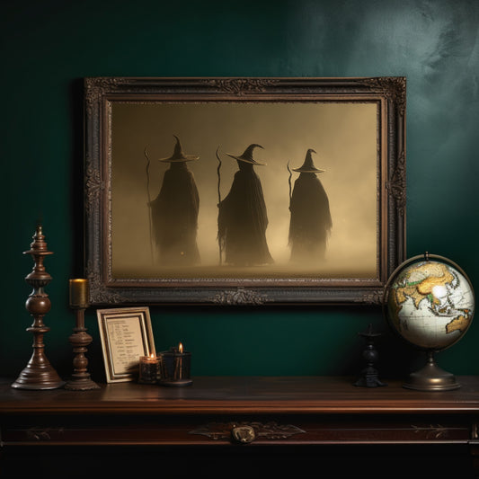 Three Mages Cross Misty Threshold