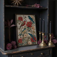 Songbirds Among Coral Blooms