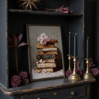 Blossoms Rest On Ancient Pages