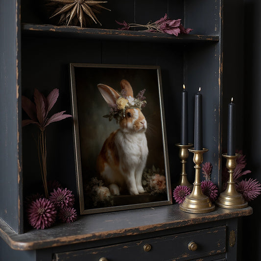 Floral Crown Graces Gentle Creature