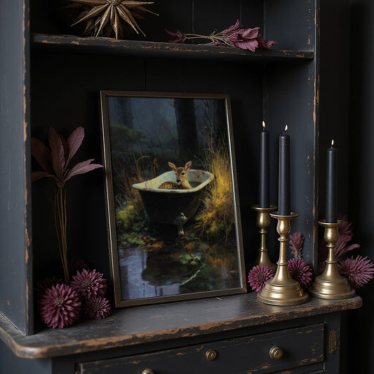 Fawn Finds Sanctuary At Dusk