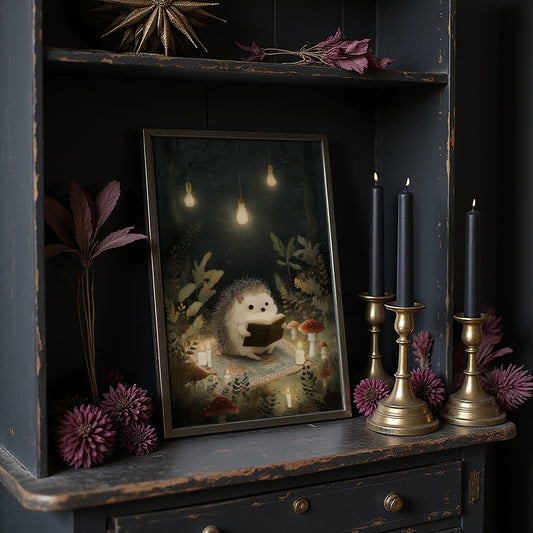 Midnight Tales Under Glowing Bulbs