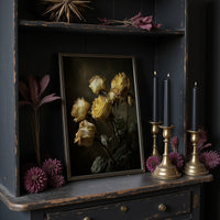 Faded Gold Against Midnight Walls