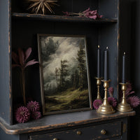 Storm Bends Pines Against Sky