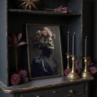 Blush Roses Crown Mortality's Frame