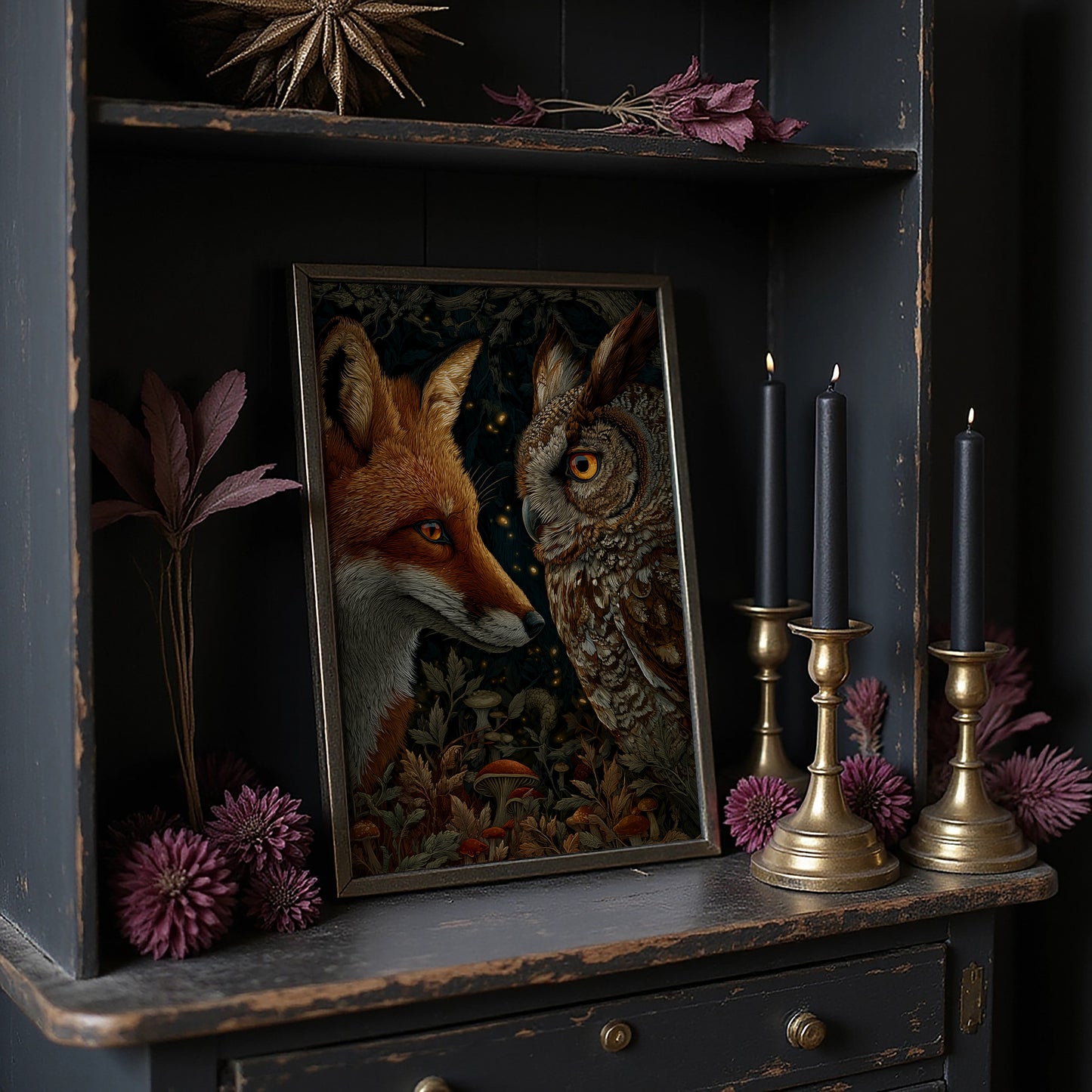 Dusk Meets Night's Golden Gaze