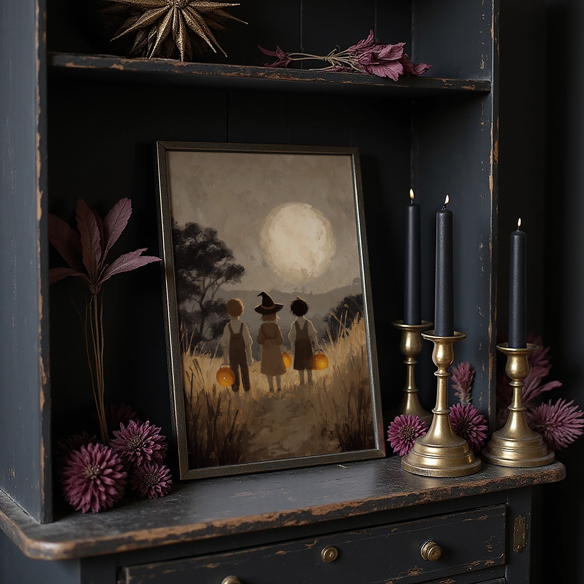 Moonlit Adventure Awaits Three Friends