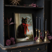 Midnight Wears A Scarlet Bow